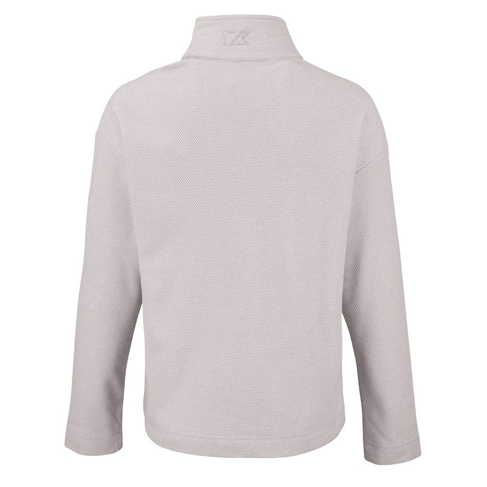 Cleveland Browns  Cutter & Buck Women's Hunts Point Eco Textured Fleece Recycled Quarter-Snap Pullover
