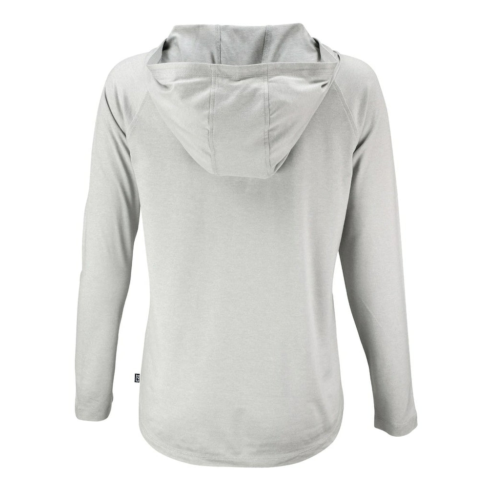 Cleveland Browns  Cutter & Buck Women's Coastline Epic Comfort Eco Recycled Quarter-Snap Long Sleeve Hoodie T-Shirt