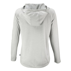 Cleveland Browns  Cutter & Buck Women's Coastline Epic Comfort Eco Recycled Quarter-Snap Long Sleeve Hoodie T-Shirt