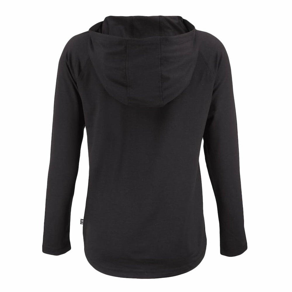 Cleveland Browns  Cutter & Buck Women's Coastline Epic Comfort Eco Recycled Quarter-Snap Long Sleeve Hoodie T-Shirt