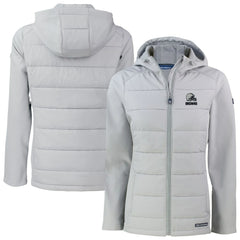 Cleveland Browns  Cutter & Buck Women's Evoke Hybrid Eco Softshell Recycled Full-Zip Hooded Jacket