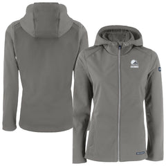 Cleveland Browns  Cutter & Buck Women's Evoke Eco Softshell Recycled Full-Zip Hoodie Jacket