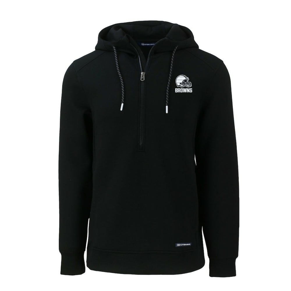 Cleveland Browns  Cutter & Buck Roam Eco Recycled Half-Zip Pullover Hoodie