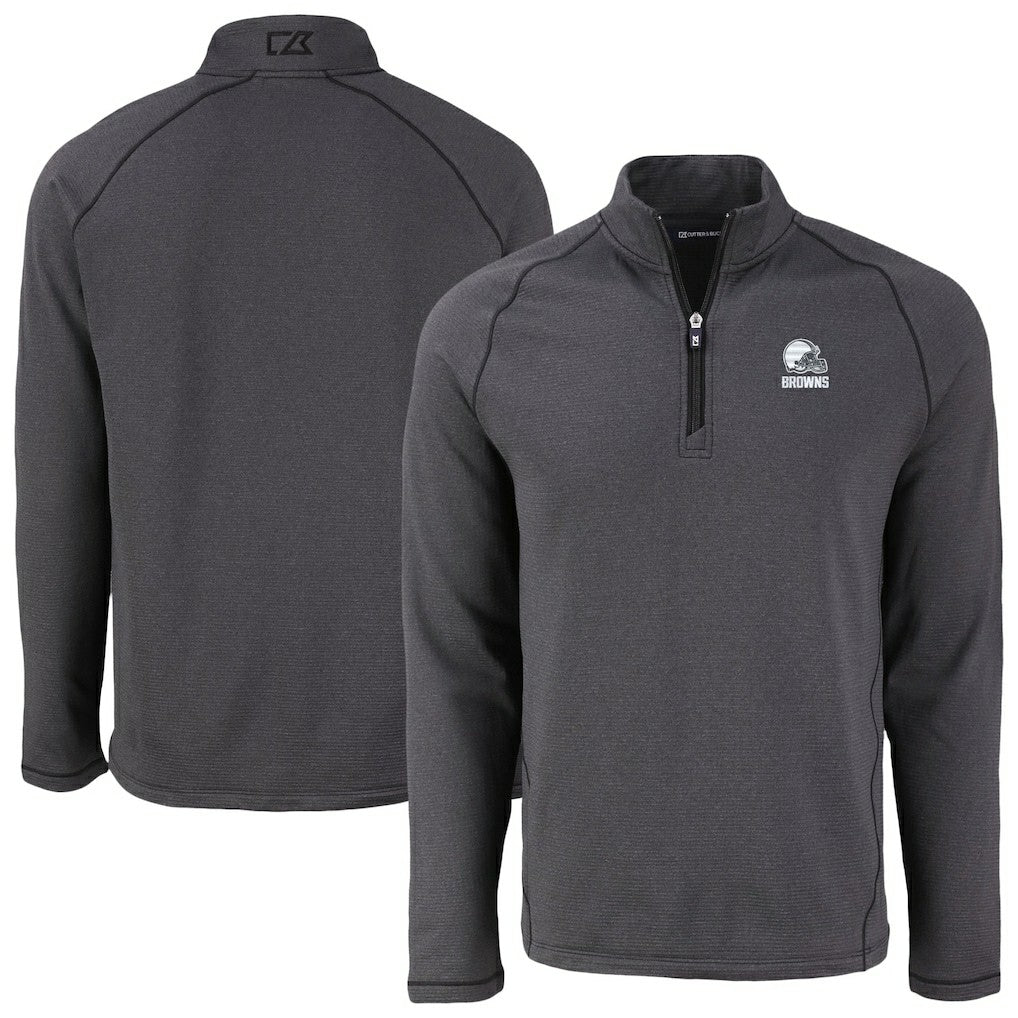 Cleveland Browns  Cutter & Buck Peshastin Eco Fleece Recycled Half-Zip Pullover