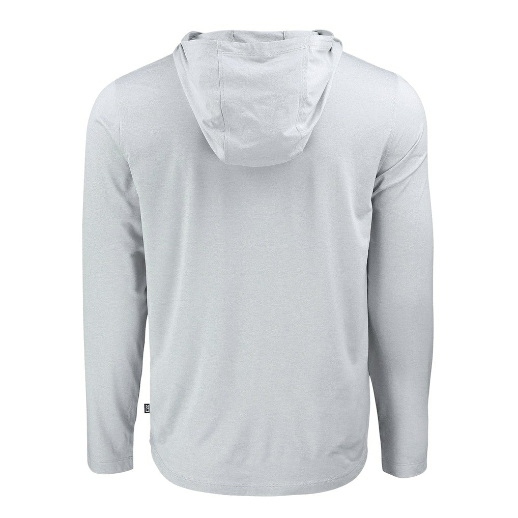 Cleveland Browns  Cutter & Buck Coastline Epic Comfort Eco Recycled Long Sleeve Hooded T-Shirt