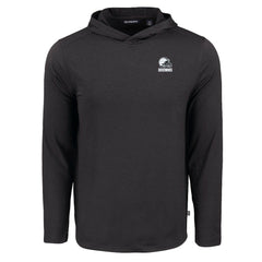 Cleveland Browns  Cutter & Buck Coastline Epic Comfort Eco Recycled Long Sleeve Hooded T-Shirt