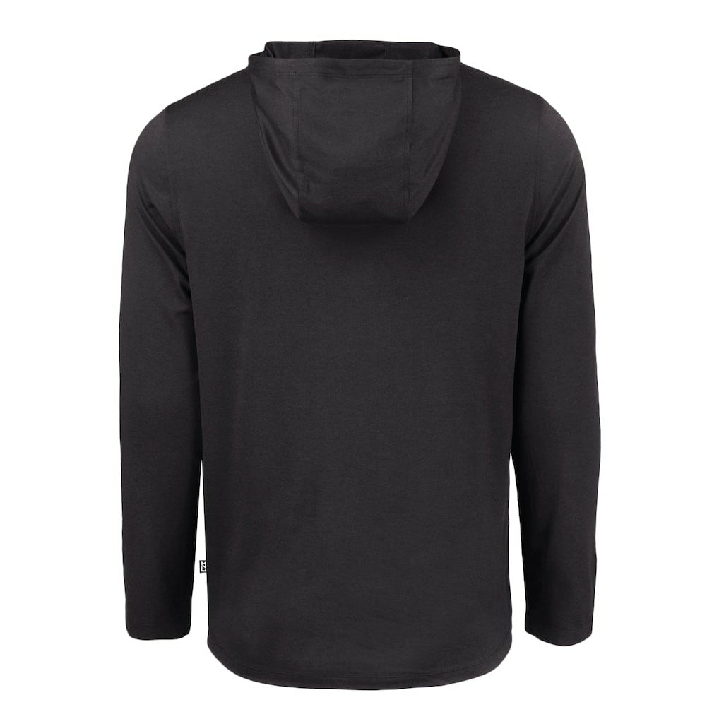 Cleveland Browns  Cutter & Buck Coastline Epic Comfort Eco Recycled Long Sleeve Hooded T-Shirt