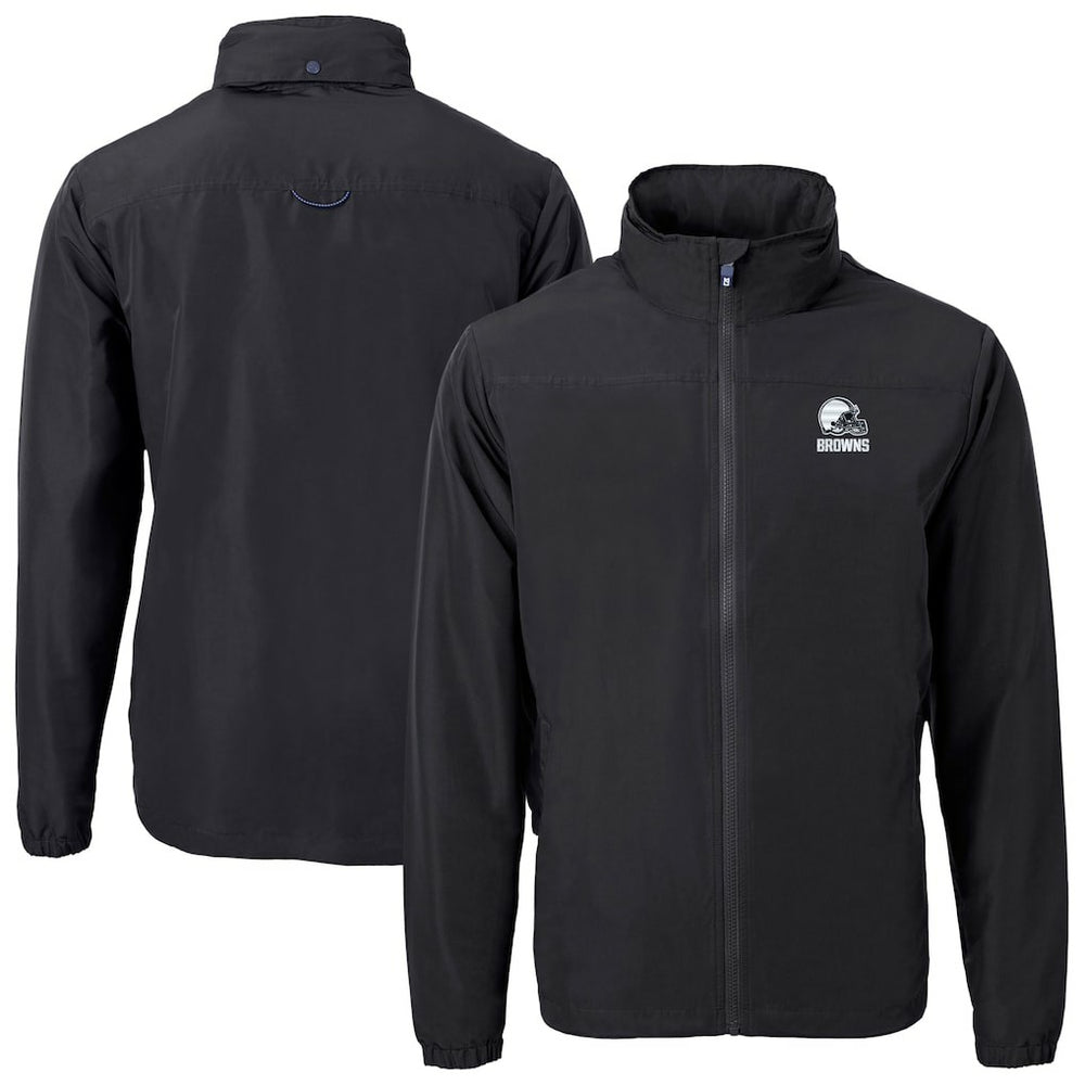 Cleveland Browns  Cutter & Buck Charter Eco Recycled Full-Zip Hoodie Jacket