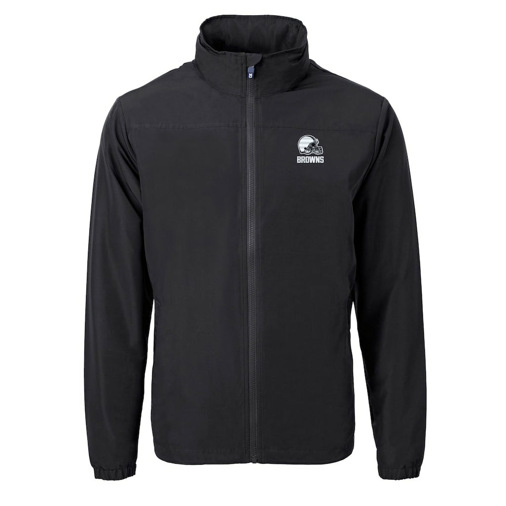 Cleveland Browns  Cutter & Buck Charter Eco Recycled Full-Zip Hoodie Jacket