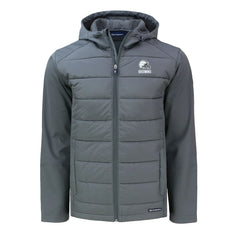Cleveland Browns  Cutter & Buck Evoke Hybrid Eco Softshell Recycled Full-Zip Hooded Jacket