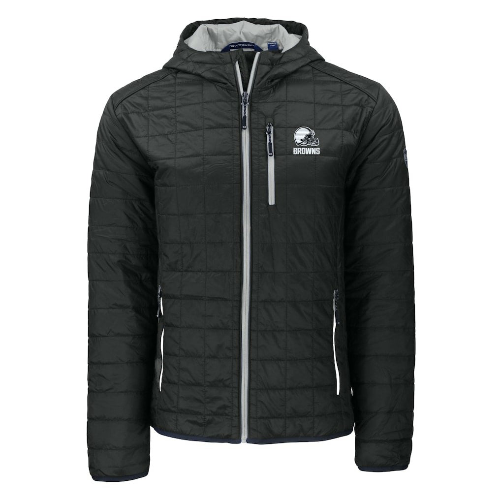 Cleveland Browns  Cutter & Buck Rainier Primaloft Eco Full-Zip Hooded Jacket