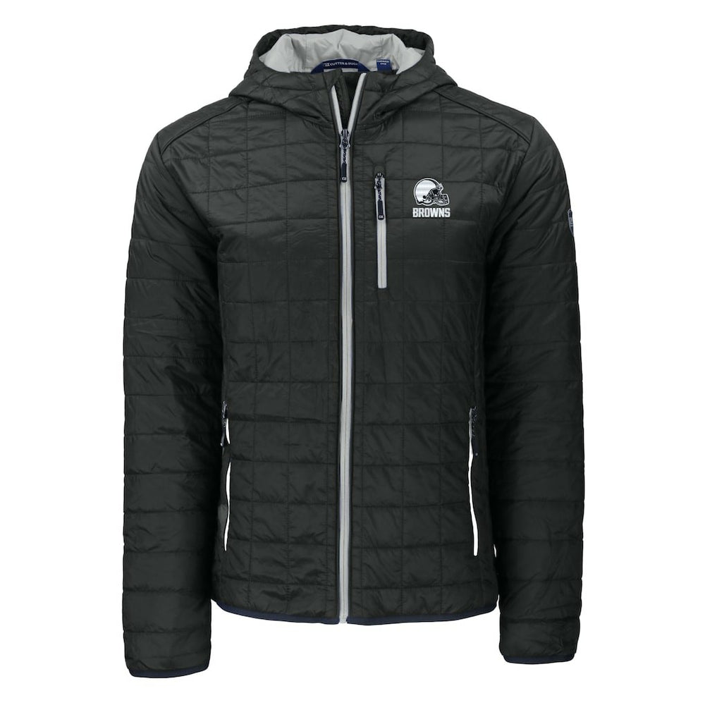 Cleveland Browns  Cutter & Buck Rainier Primaloft Eco Full-Zip Hooded Jacket