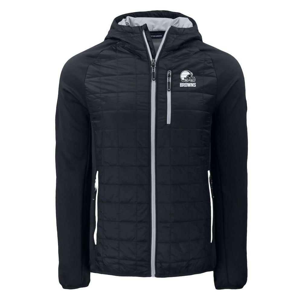 Cleveland Browns  Cutter & Buck Rainier Primaloft Eco Full-Zip Hoodie Hybrid Jacket