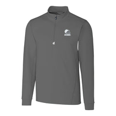 Cleveland Browns  Cutter & Buck Big & Tall Traverse Stretch Eco Quarter-Zip Pullover Top