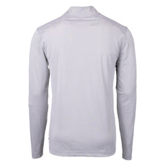 Cleveland Browns  Cutter & Buck Big & Tall Virtue Eco Pique Micro Stripe Recycled Quarter-Zip Pullover Top
