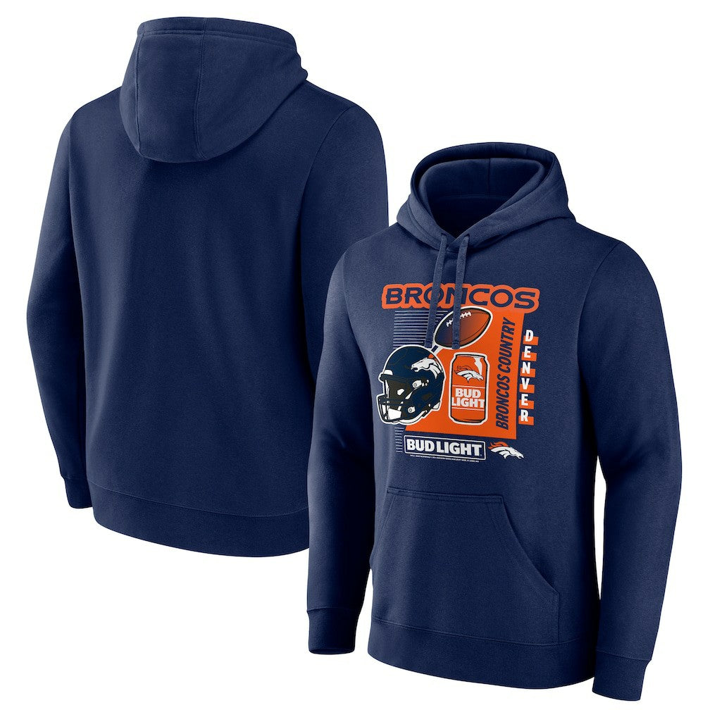 Denver Broncos  Bud Light Pullover Hoodie
