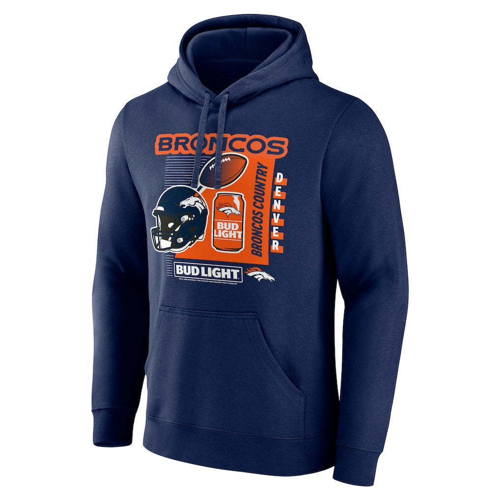 Denver Broncos  Bud Light Pullover Hoodie