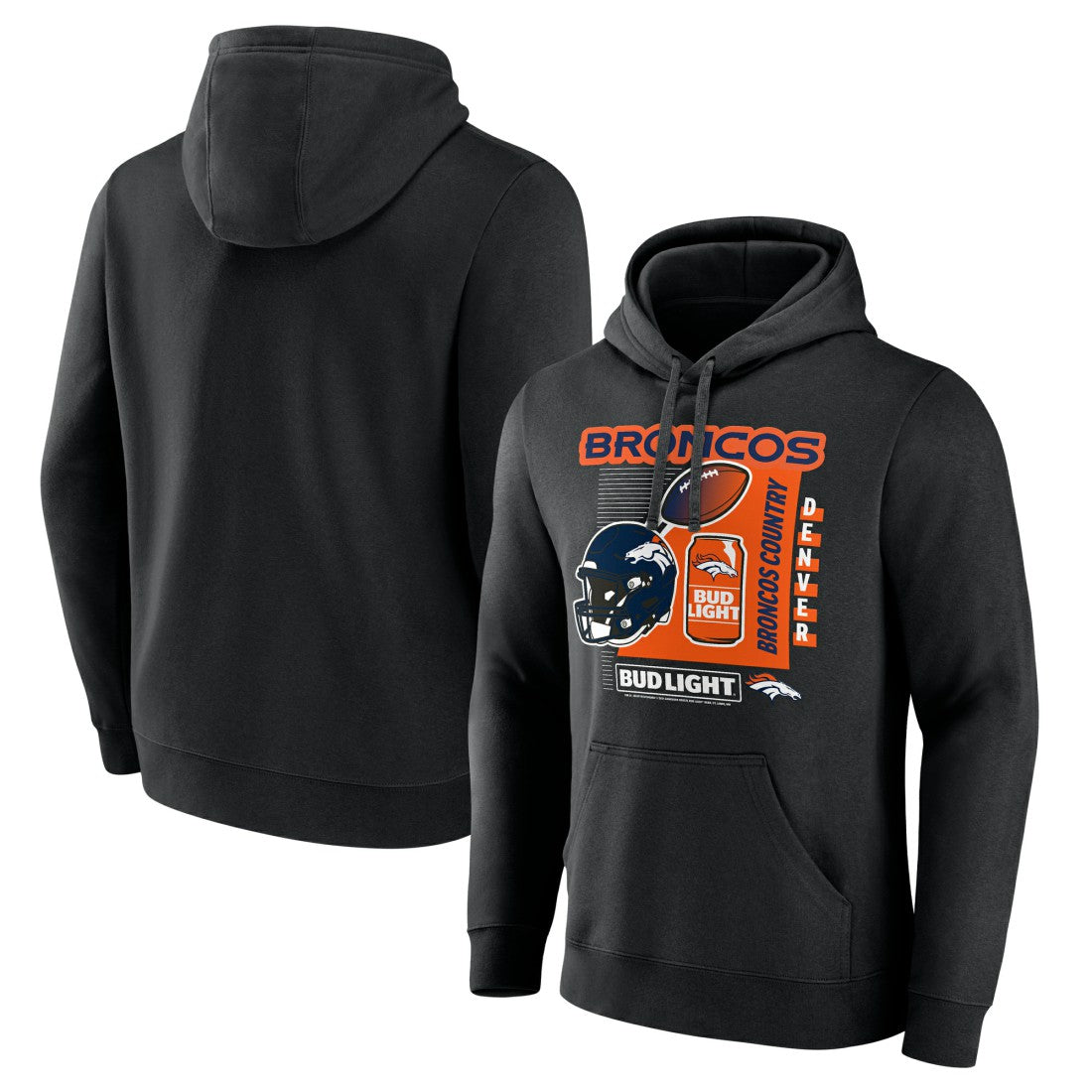 Denver Broncos  Bud Light Pullover Hoodie