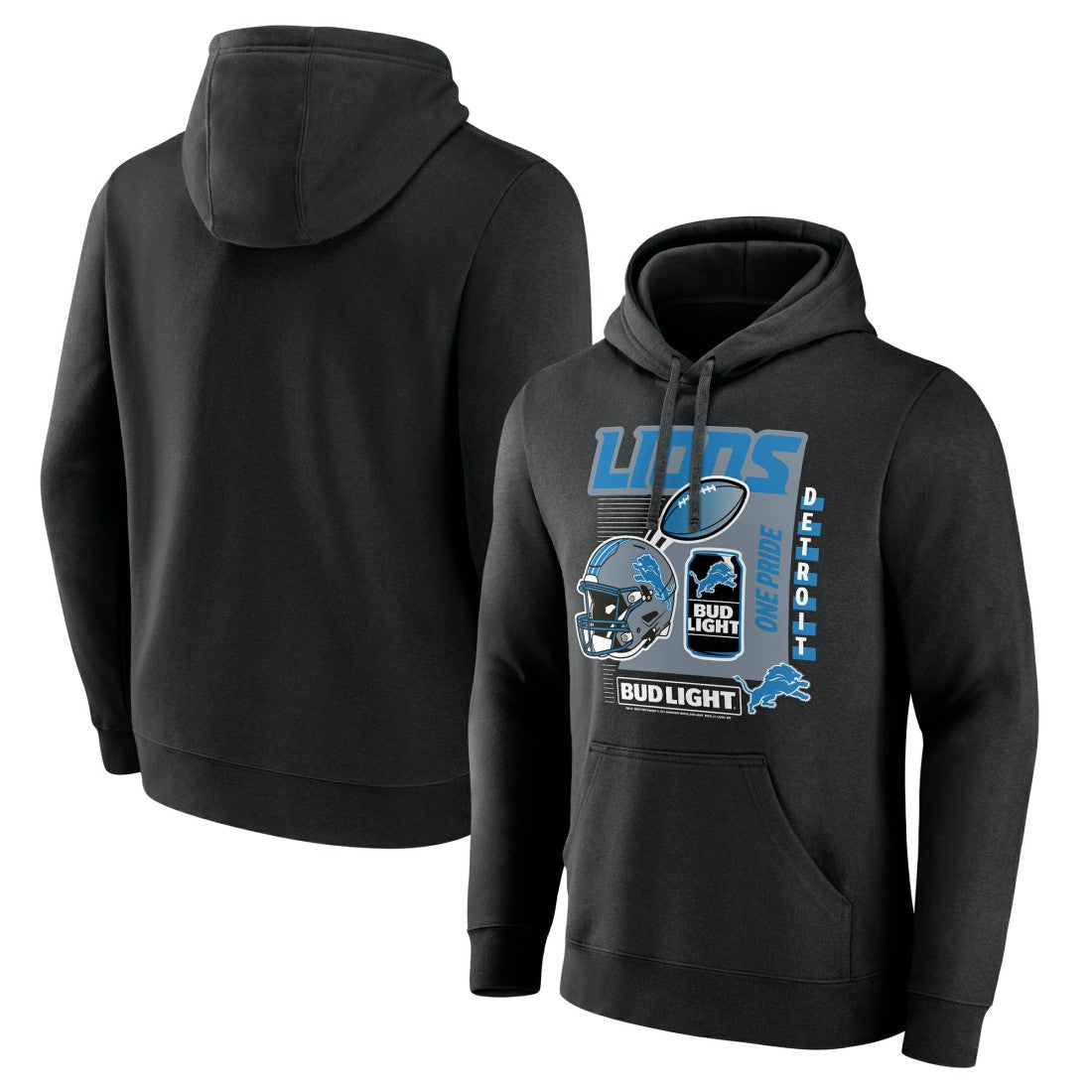 Detroit Lions  Bud Light Pullover Hoodie