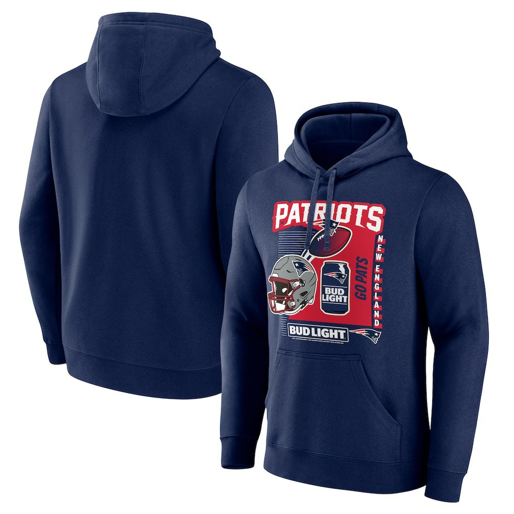 New England Patriots  Bud Light Pullover Hoodie