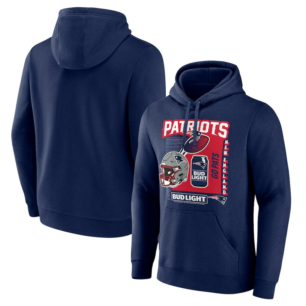 New England Patriots  Bud Light Pullover Hoodie