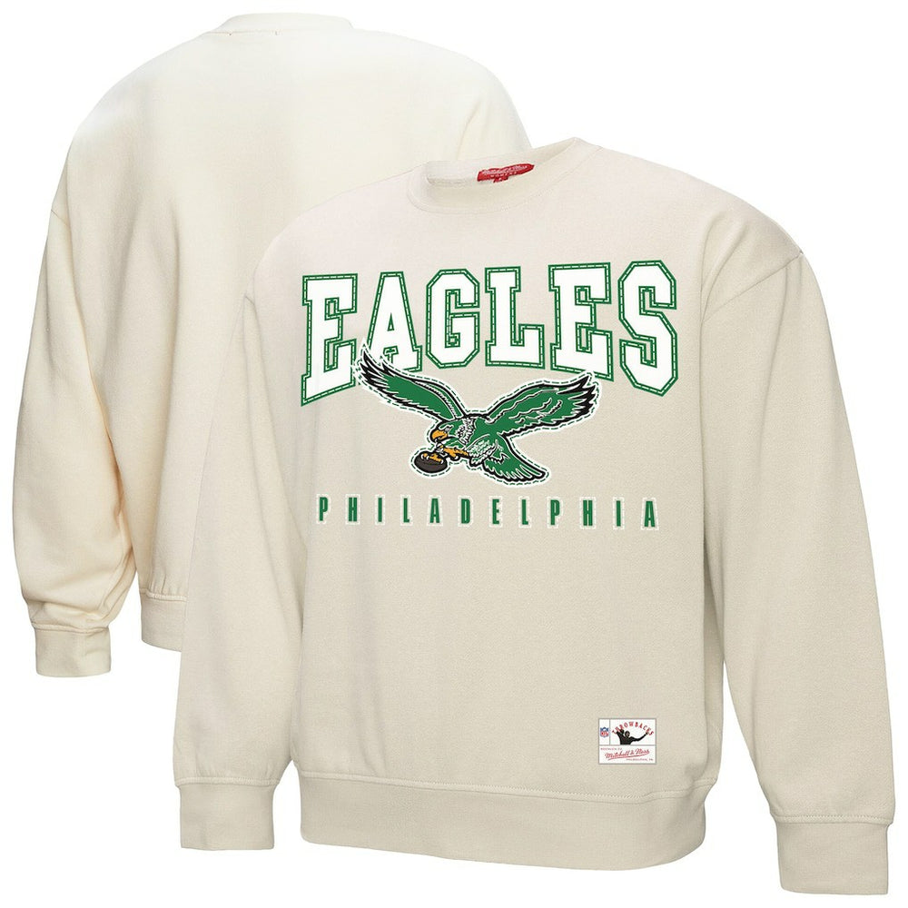 Philadelphia Eagles Mitchell & Ness Women's Fandom Fleece Pullover Sweatshirt