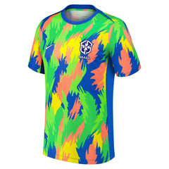 Brazil Women's National Team 2025 Academy Pro Pre-Match Performance Top Blue - Nike