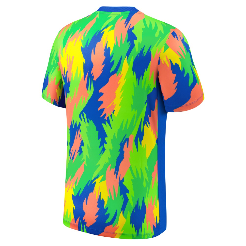 Brazil Women's National Team 2025 Academy Pro Pre-Match Performance Top Blue - Nike
