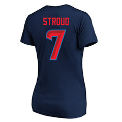 Houston Texans  C.J. Stroud  Women's Plus Size Fair Catch Name & Number Scoop Neck T-Shirt