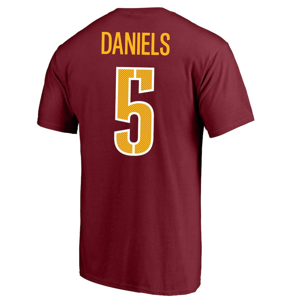 Washington Commanders Fanatics Jayden Daniels  Big & Tall Player Name & Number T-Shirt