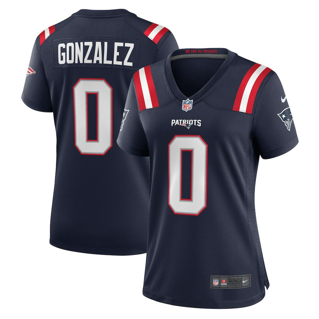New England Patriots Nike Christian Gonzalez  Women's Team Game Jersey