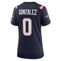 New England Patriots Nike Christian Gonzalez  Women's Team Game Jersey