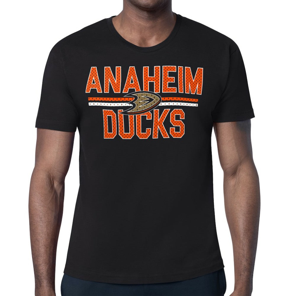 Anaheim Ducks Starter Mesh Look Team Name T-Shirt Sale