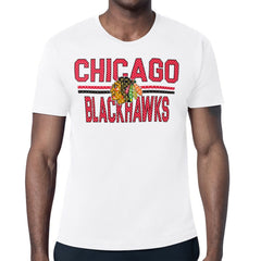 Chicago Blackhawks Starter Mesh Look Team Name T-Shirt Online