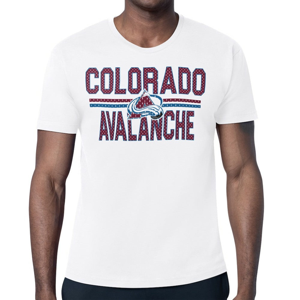 Colorado Avalanche Starter Mesh Look Team Name T-Shirt Outlet