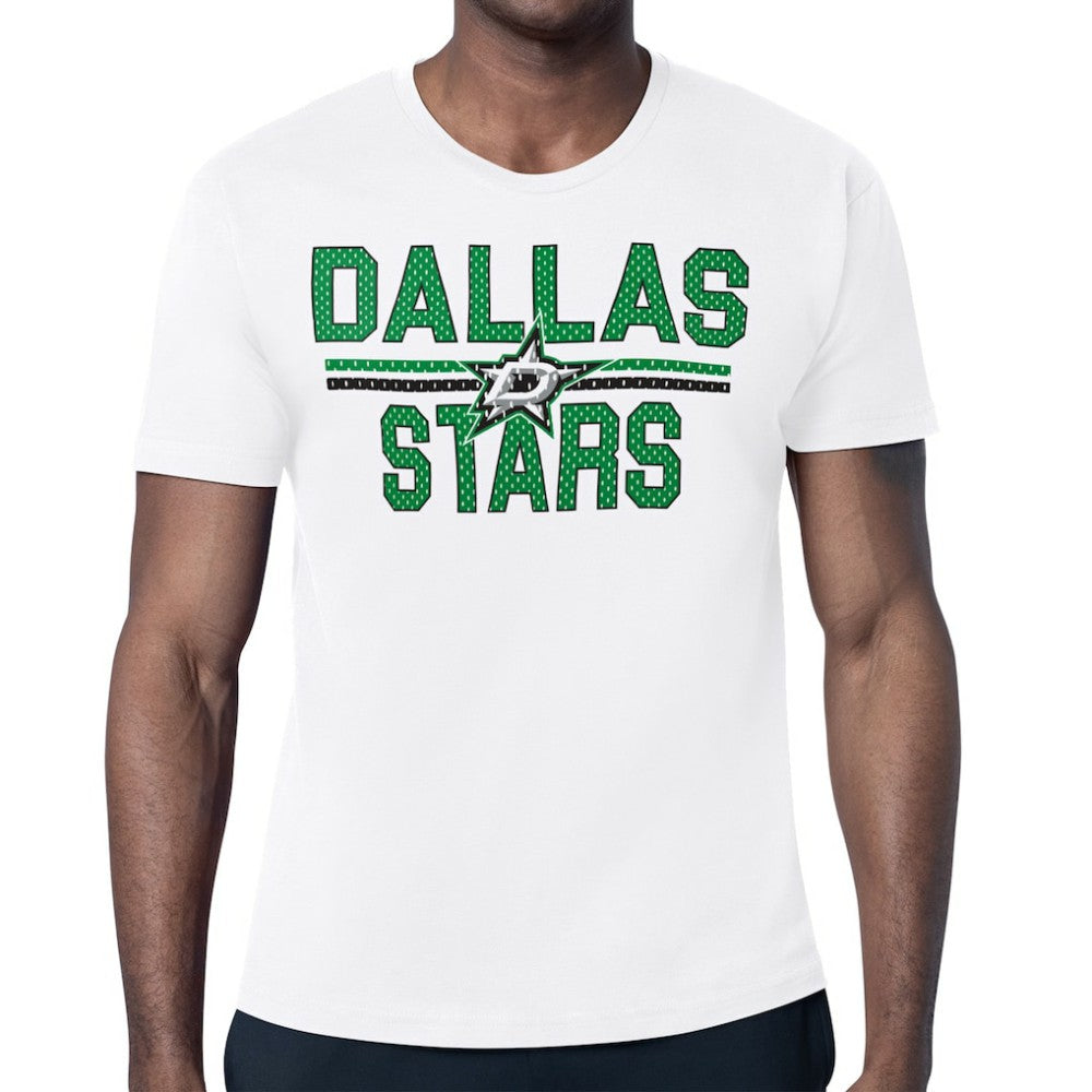 Dallas Stars Starter Mesh Look Team Name T-Shirt On Sale