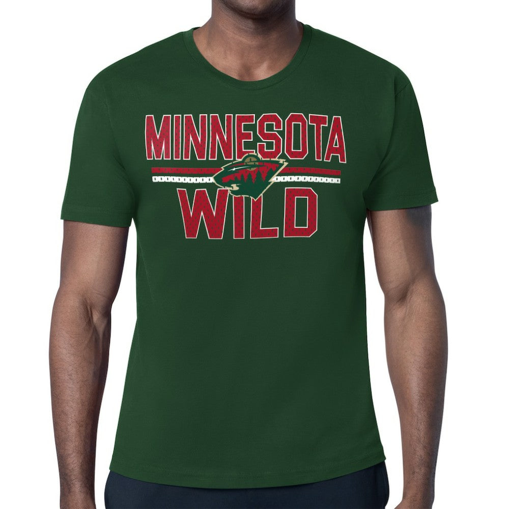 Minnesota Wild Starter Mesh Look Team Name T-Shirt Sale