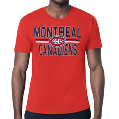 Montreal Canadiens Starter Mesh Look Team Name T-Shirt On Sale