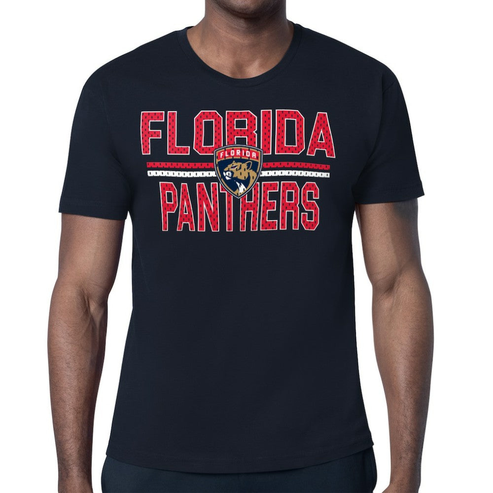 Florida Panthers Starter Mesh Look Team Name T-Shirt Discount