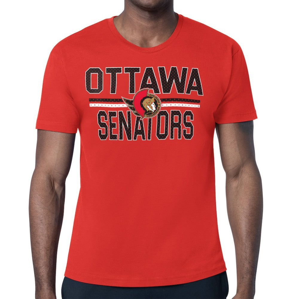 Ottawa Senators Starter Mesh Look Team Name T-Shirt Sale