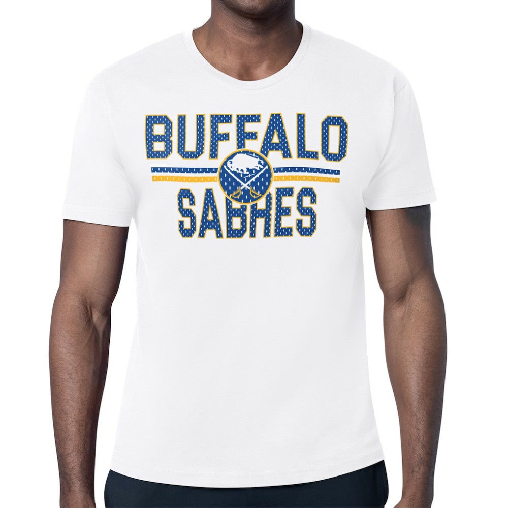 Buffalo Sabres Starter Mesh Look Team Name T-Shirt For Sale