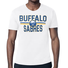 Buffalo Sabres Starter Mesh Look Team Name T-Shirt For Sale