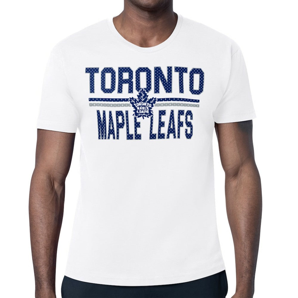 Toronto Maple Leafs Starter Mesh Look Team Name T-Shirt Discount