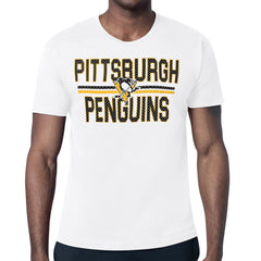 Pittsburgh Penguins Starter Mesh Look Team Name T-Shirt Outlet