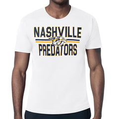 Nashville Predators Starter Mesh Look Team Name T-Shirt Outlet
