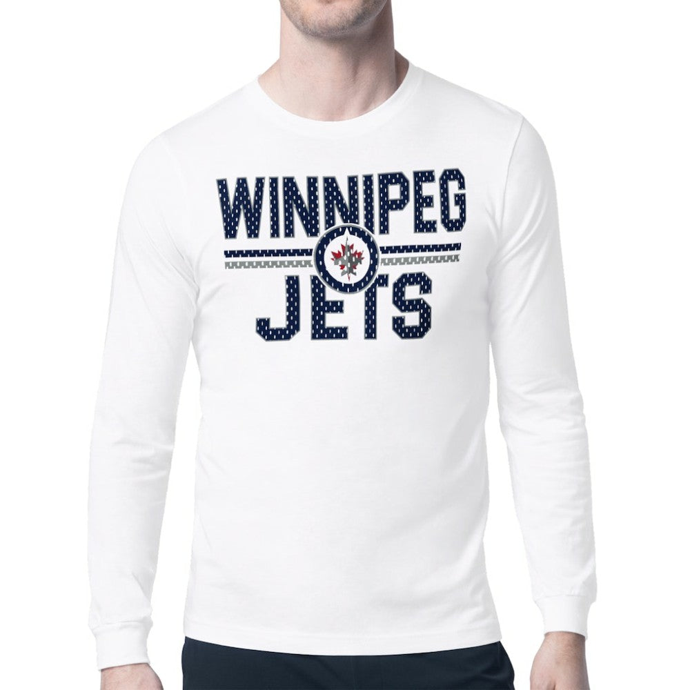 Winnipeg Jets Starter Mesh Look Team Name Long Sleeve T-Shirt Sale
