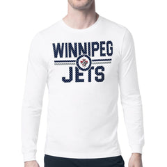 Winnipeg Jets Starter Mesh Look Team Name Long Sleeve T-Shirt Sale