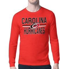 Carolina Hurricanes Starter Mesh Look Team Name Long Sleeve T-Shirt Outlet