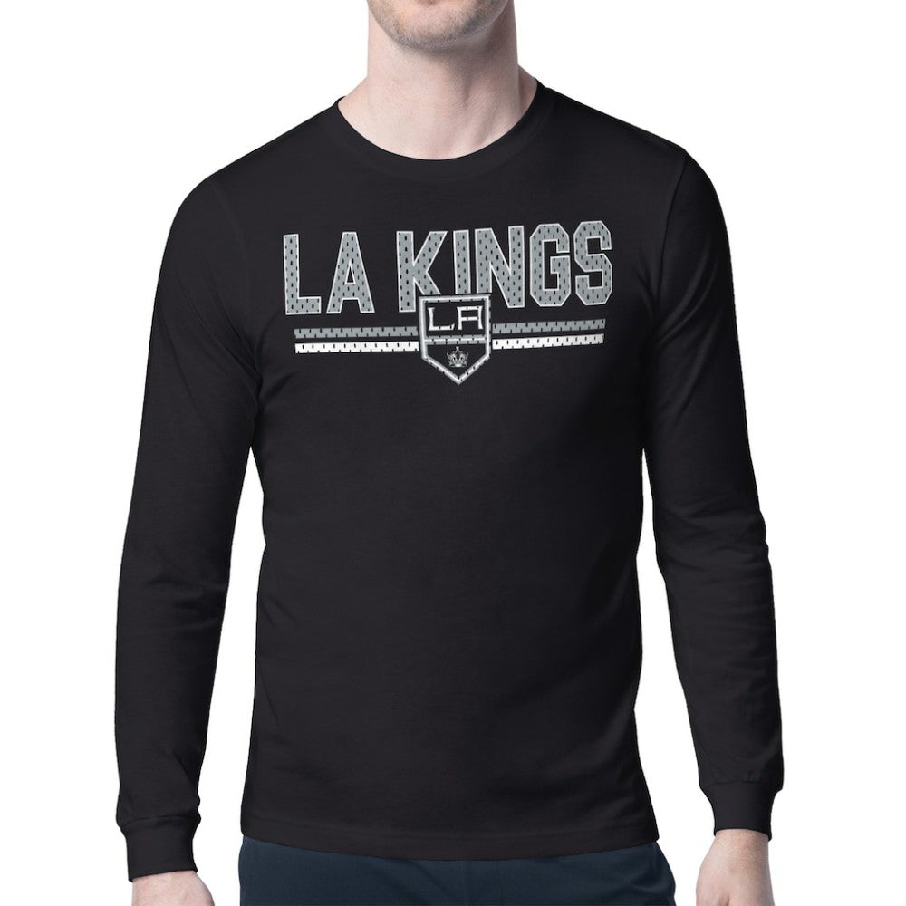 Los Angeles Kings Starter Mesh Look Team Name Long Sleeve T-Shirt Outlet