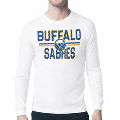 Buffalo Sabres Starter Mesh Look Team Name Long Sleeve T-Shirt On Sale
